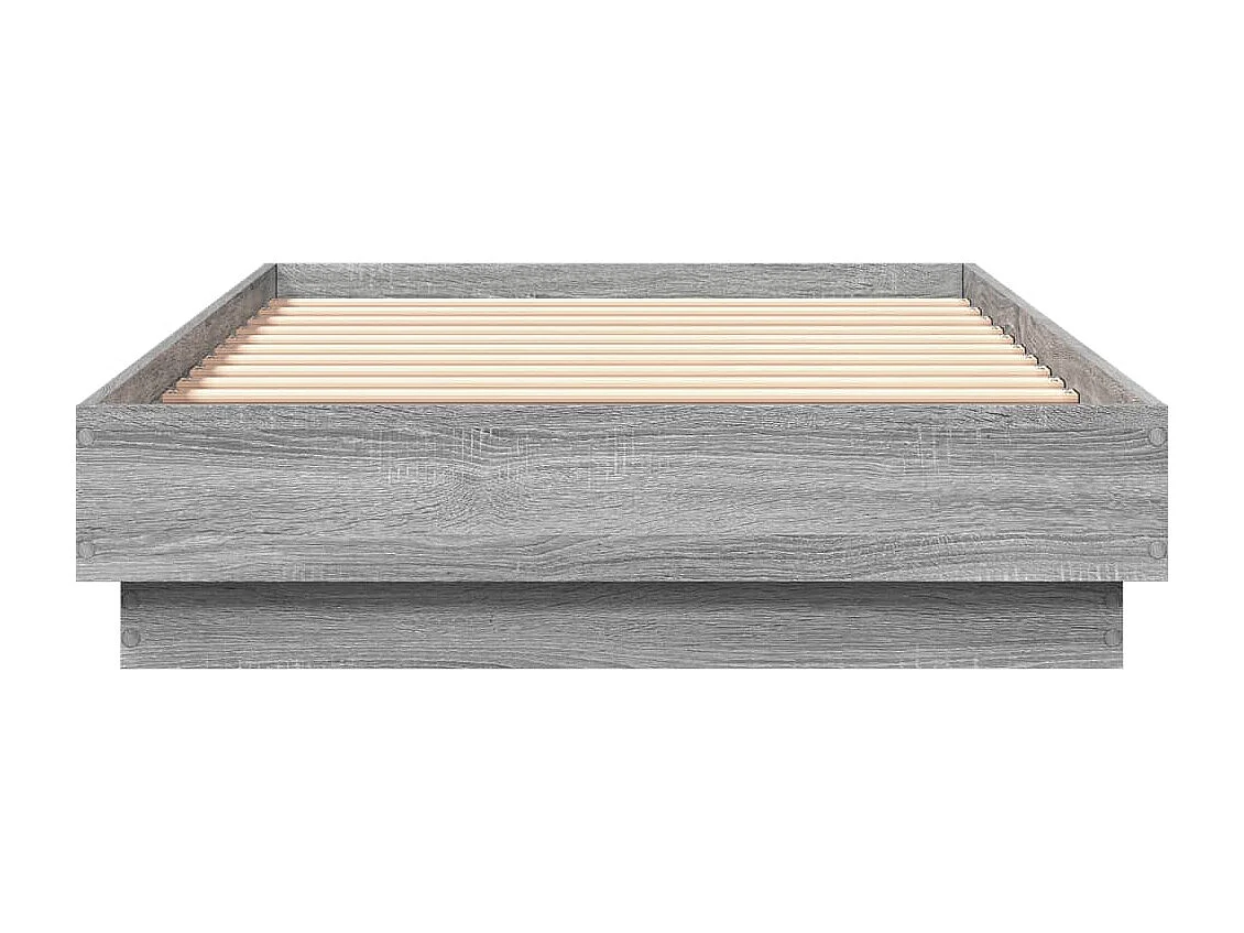 Cadre de lit sonoma gris 90x190 bois d'ingénierie