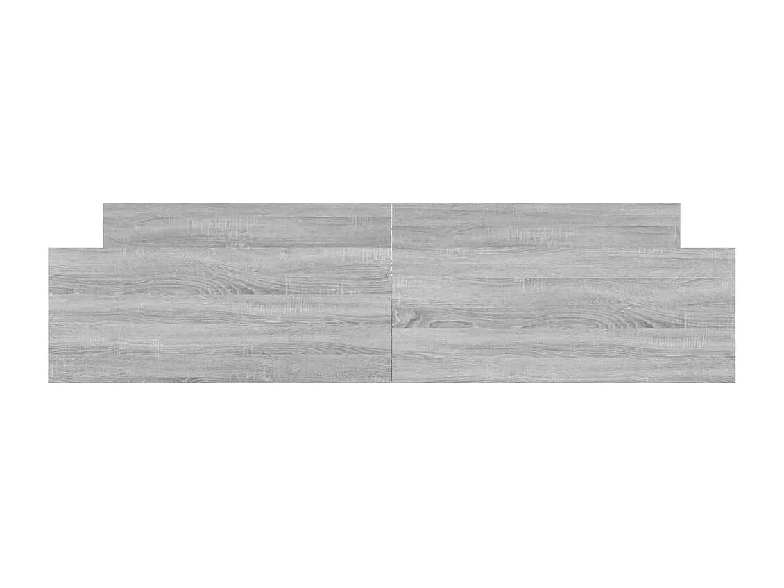 Cadre de lit tête de lit et pied de lit sonoma gris 200x200