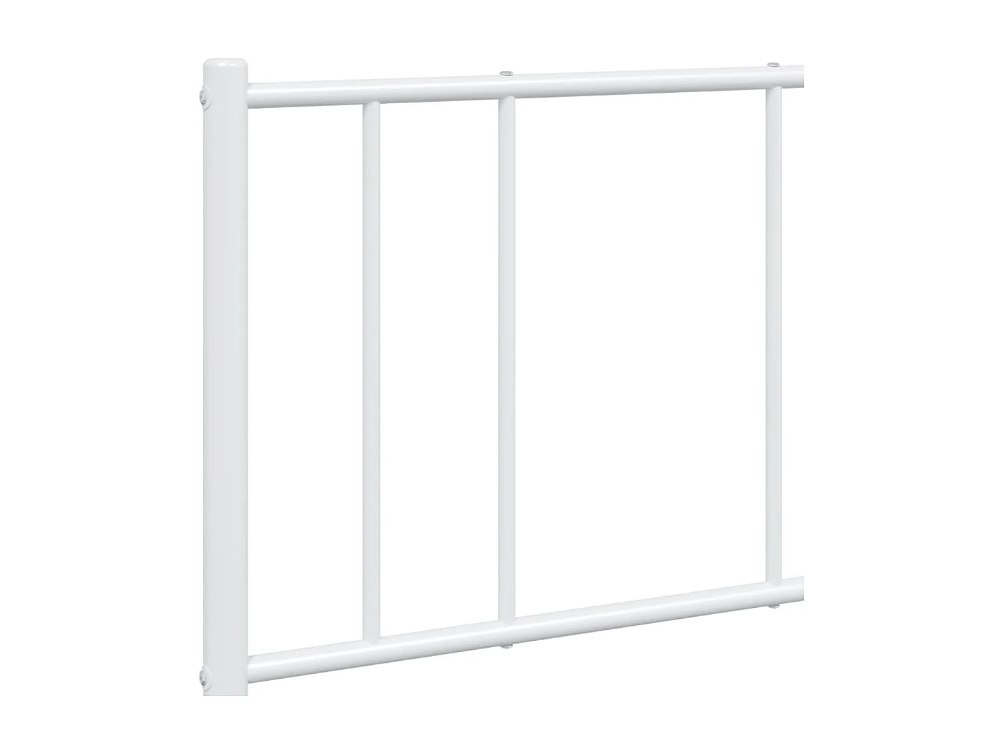 Cadre de lit métal avec tête de lit blanc 120x200