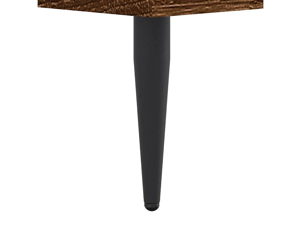 Cadre de lit chêne marron 75x190 bois d'ingénierie