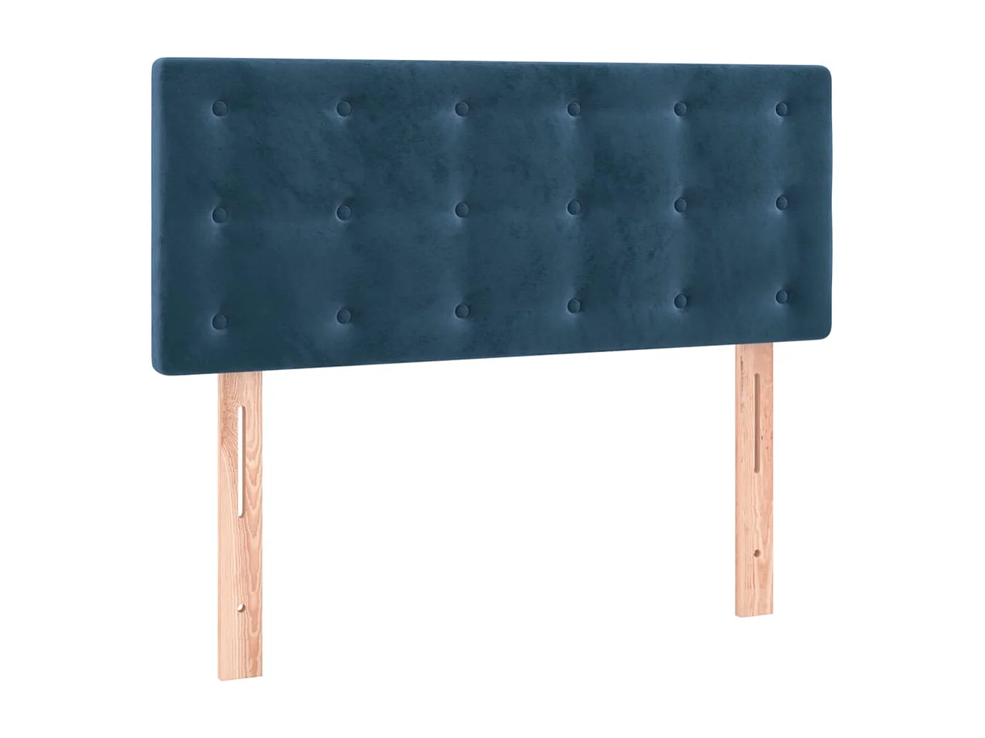 Sommier à lattes de lit avec matelas et LED Bleu foncé 80x200