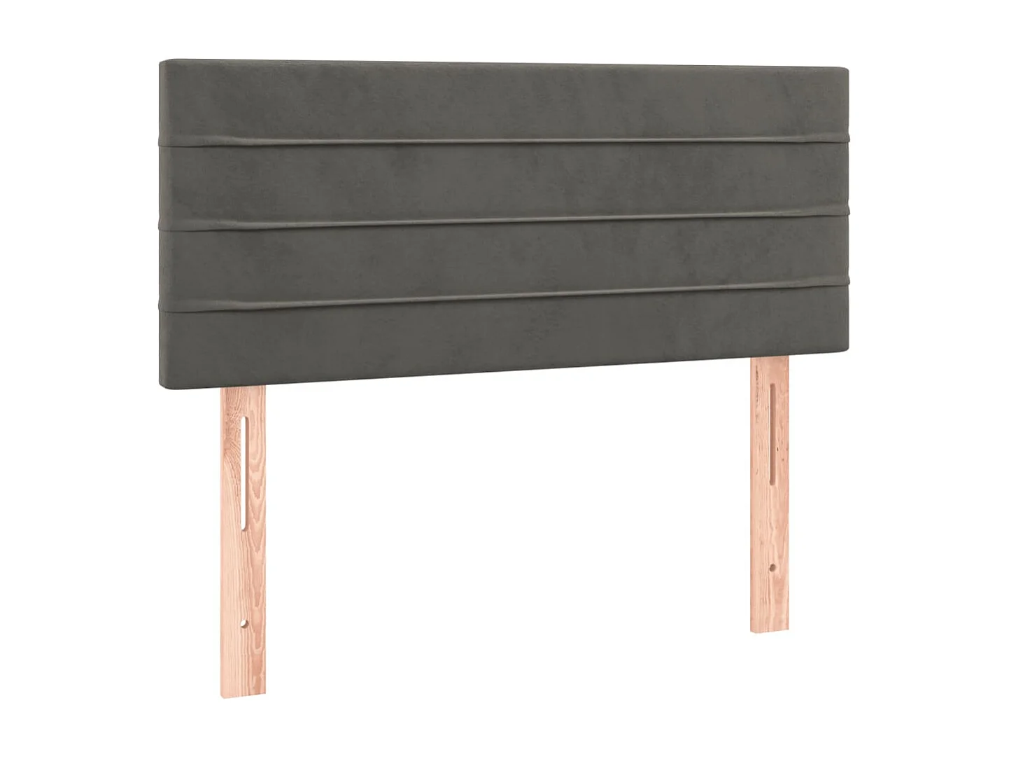 Sommier à lattes de lit avec matelas LED gris foncé 120x190