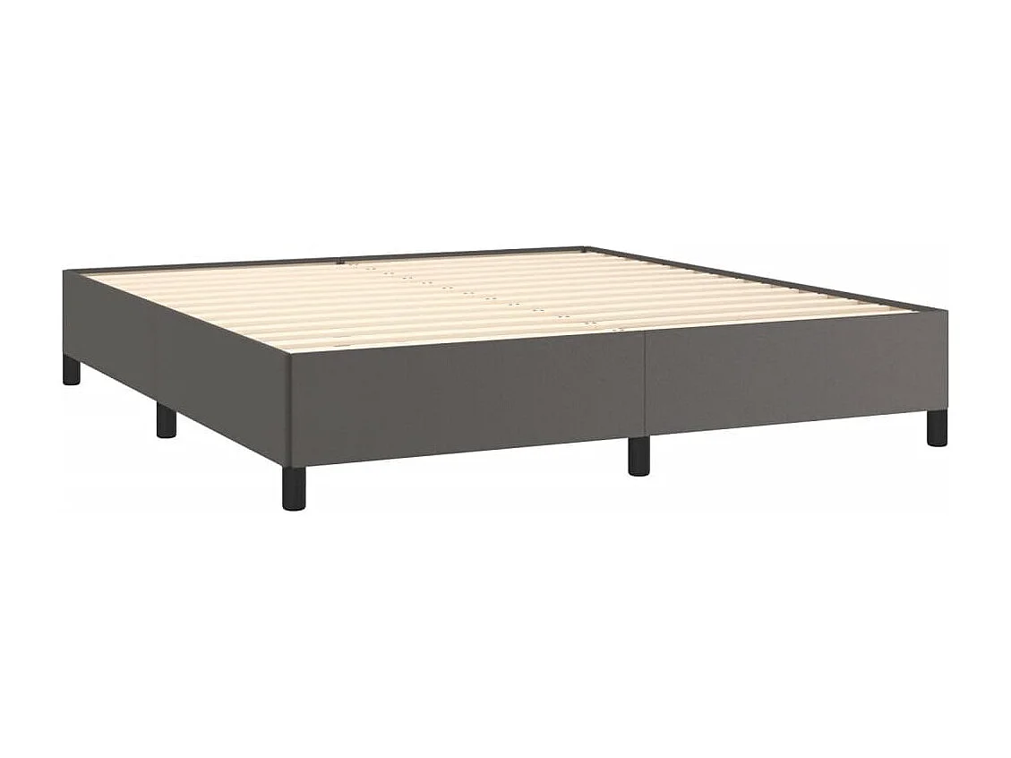 Cadre de lit Gris 160x200 Similicuir