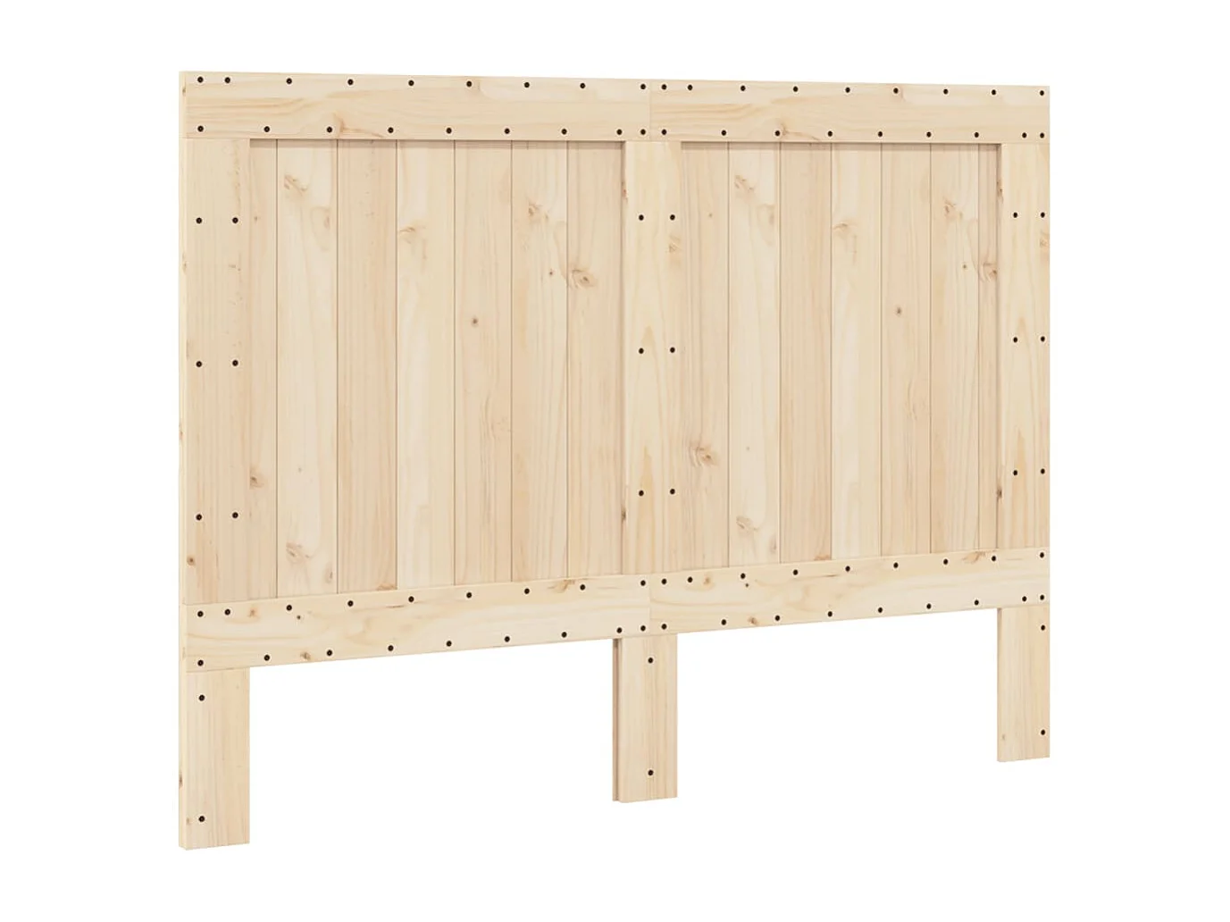 Bedframe met hoofdbord massief grenenhout 160x200 cm