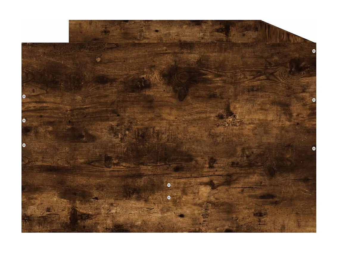 Cadre de lit avec tiroirs chêne fumé 100x200