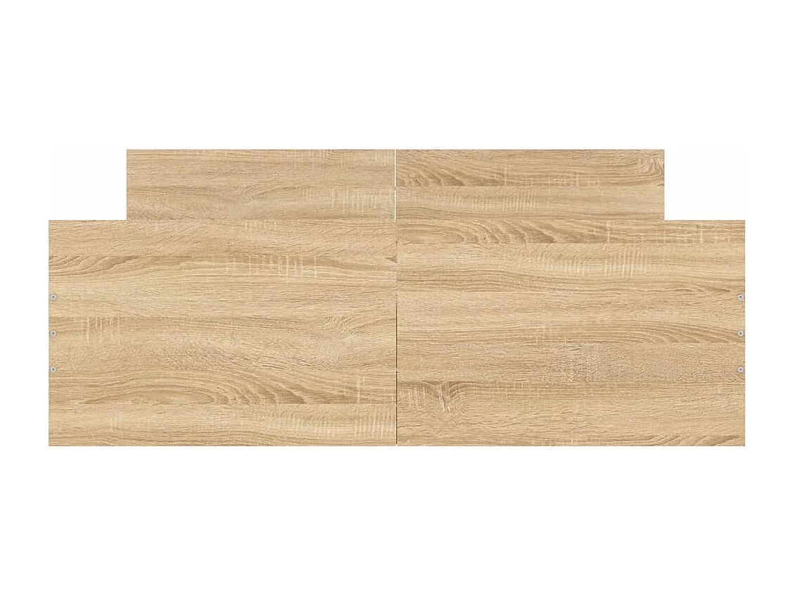 Cadre de lit tête de lit et pied de lit chêne sonoma 120x190