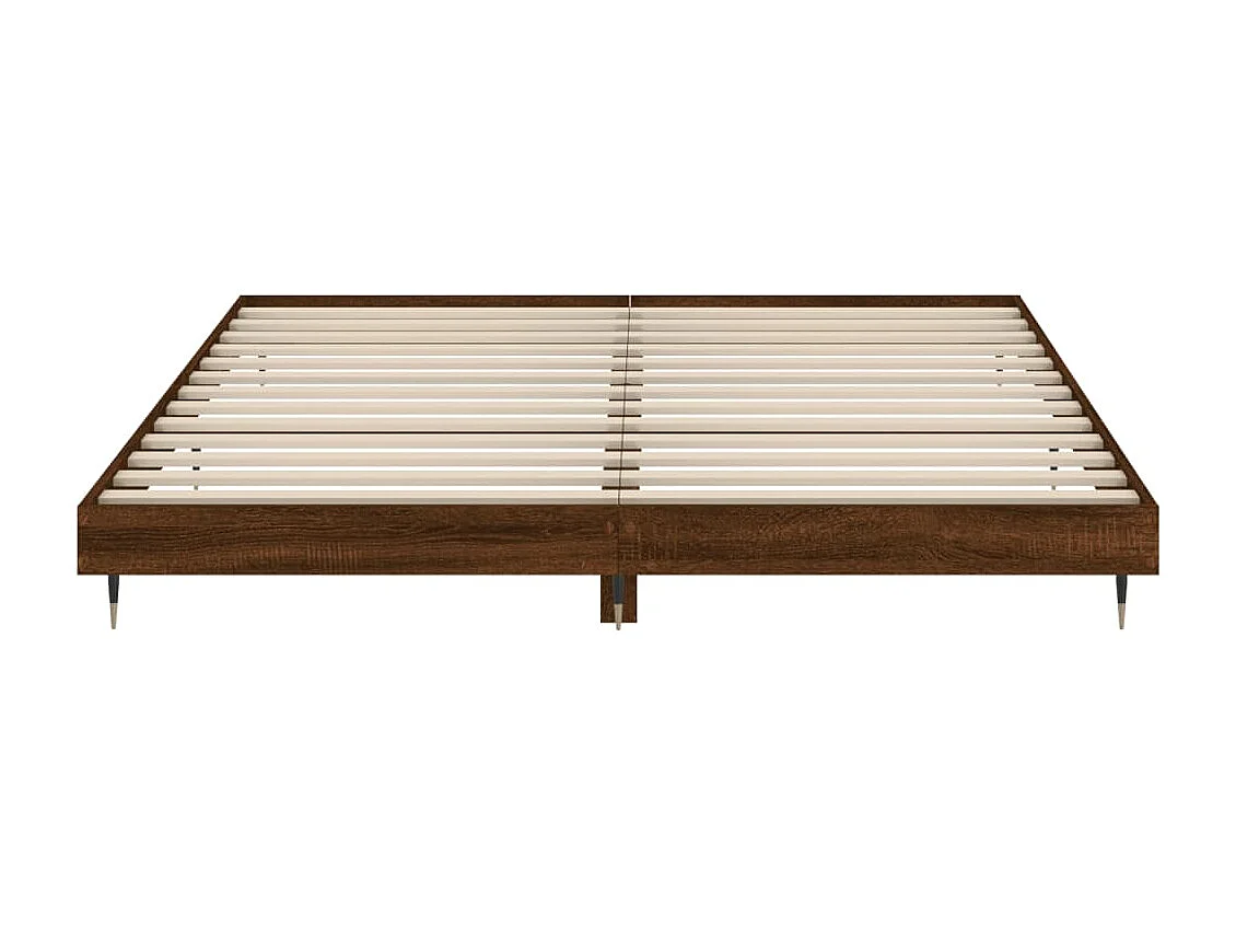 Cadre de lit chêne marron 120x200 bois d'ingénierie