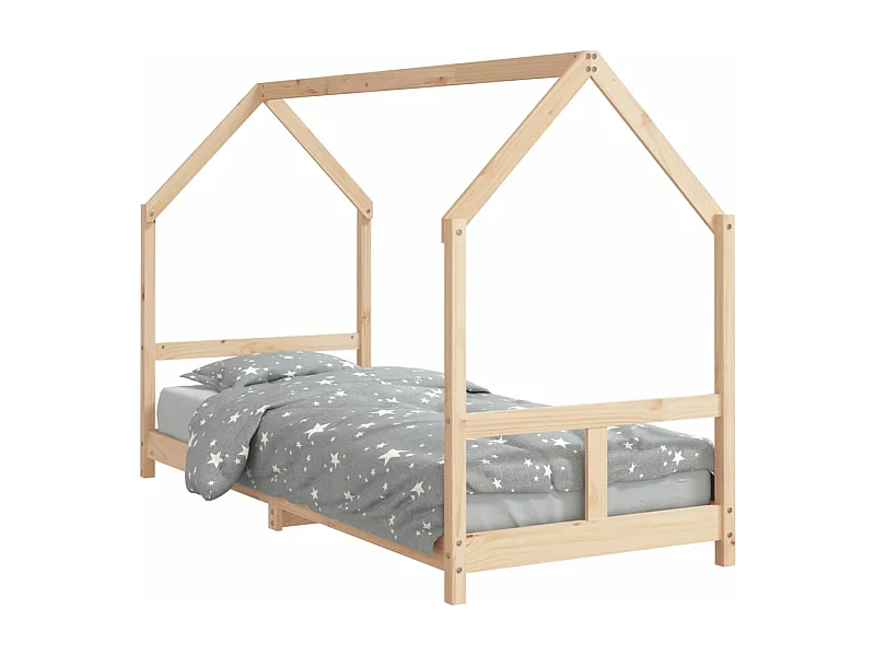 Cadre de lit pour enfants 80x200 bois de pin massif
