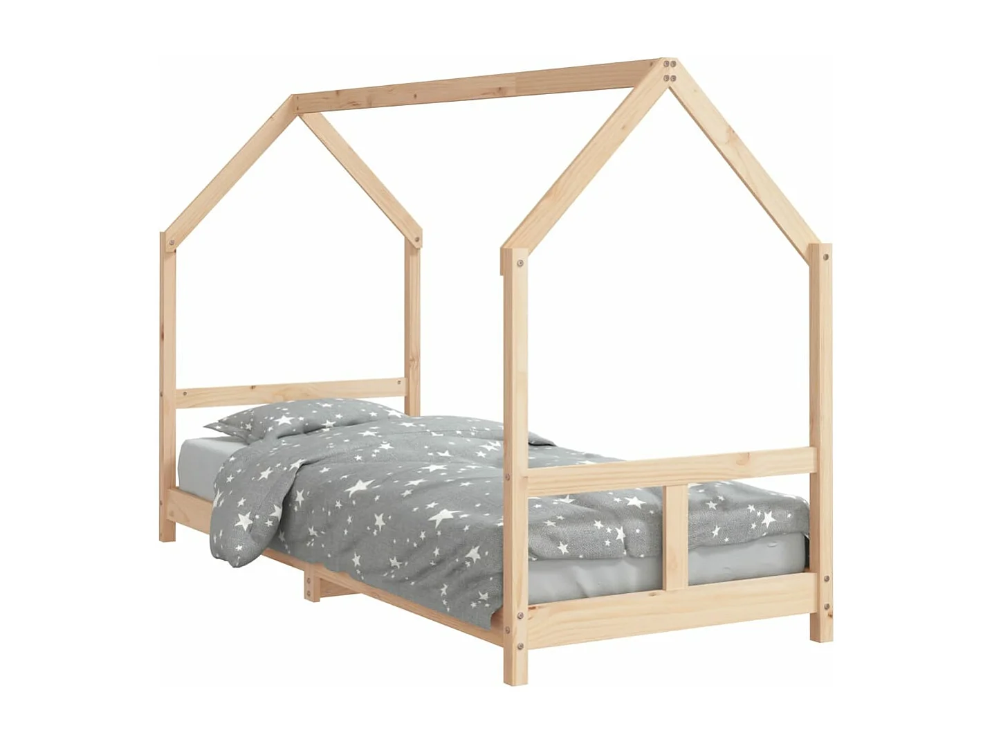 Cadre de lit pour enfants 80x200 bois de pin massif