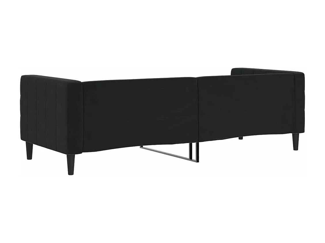 Lit de repos noir 80x200 velours