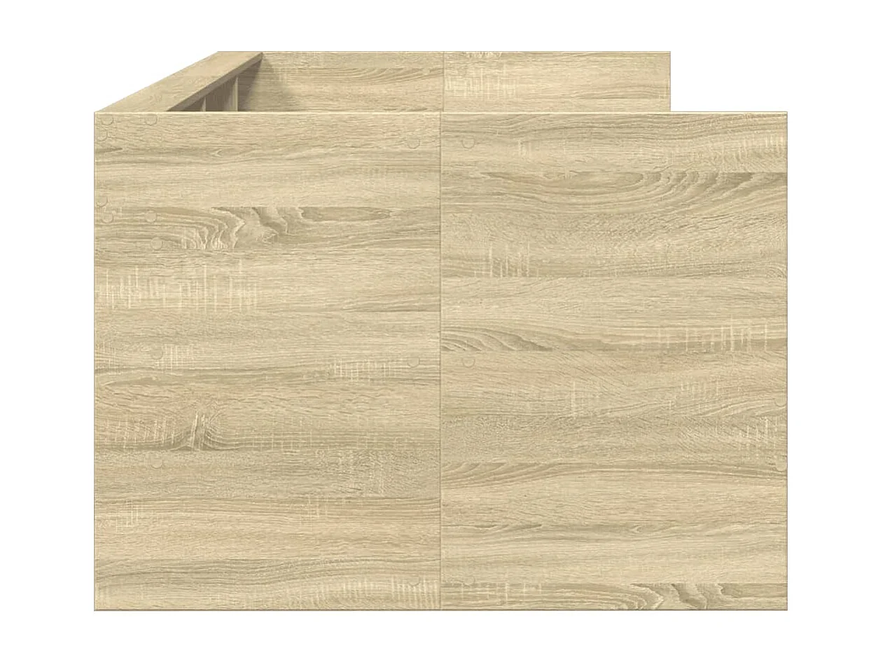 Lit de jour et tiroirs chêne sonoma 75x190 bois d'ingénierie
