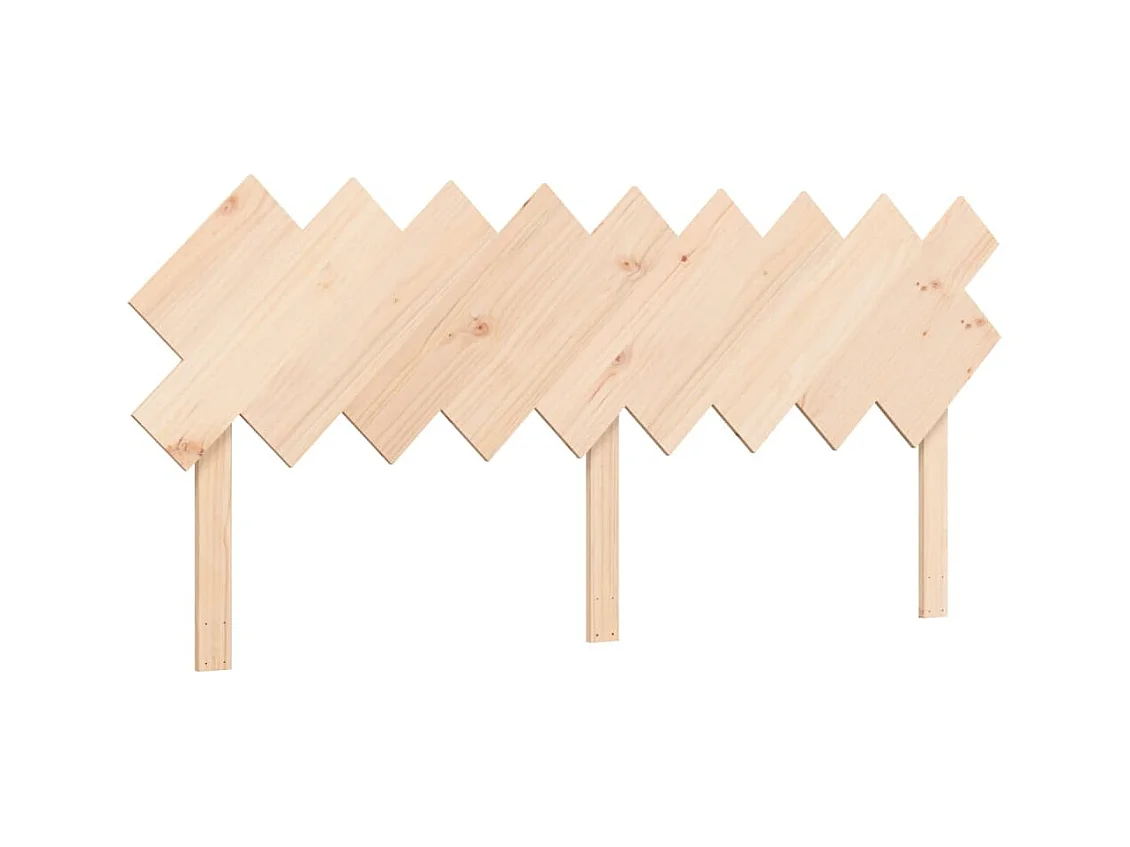 Cadre de lit avec tête de lit 160x200 bois massif