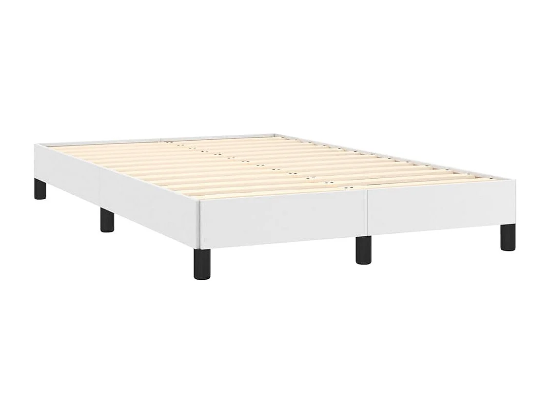 Cadre de lit blanc 120x190 similicuir