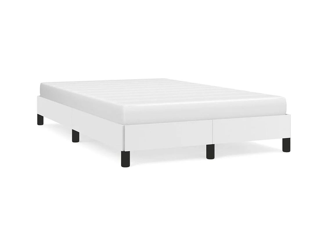 Cadre de lit blanc 120x190 similicuir