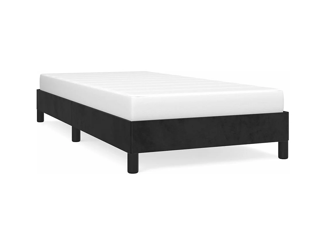 Cadre de lit Noir 90x190 Velours