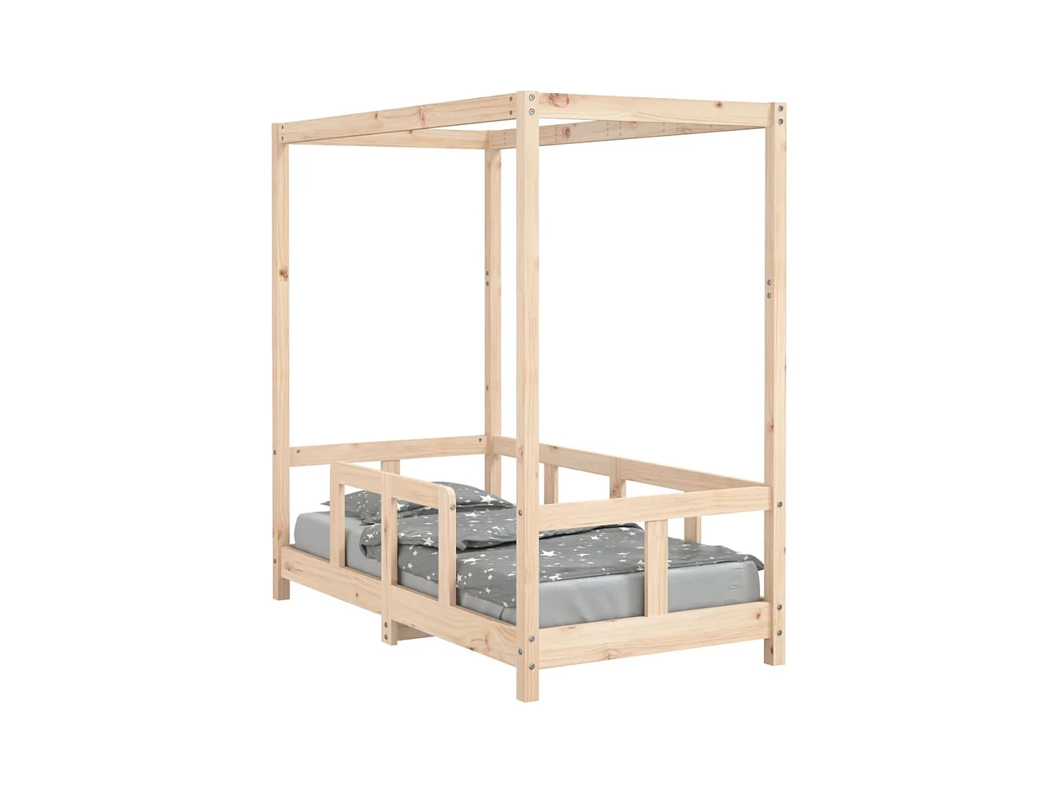 Cadre de lit pour enfant 70x140 bois de pin massif