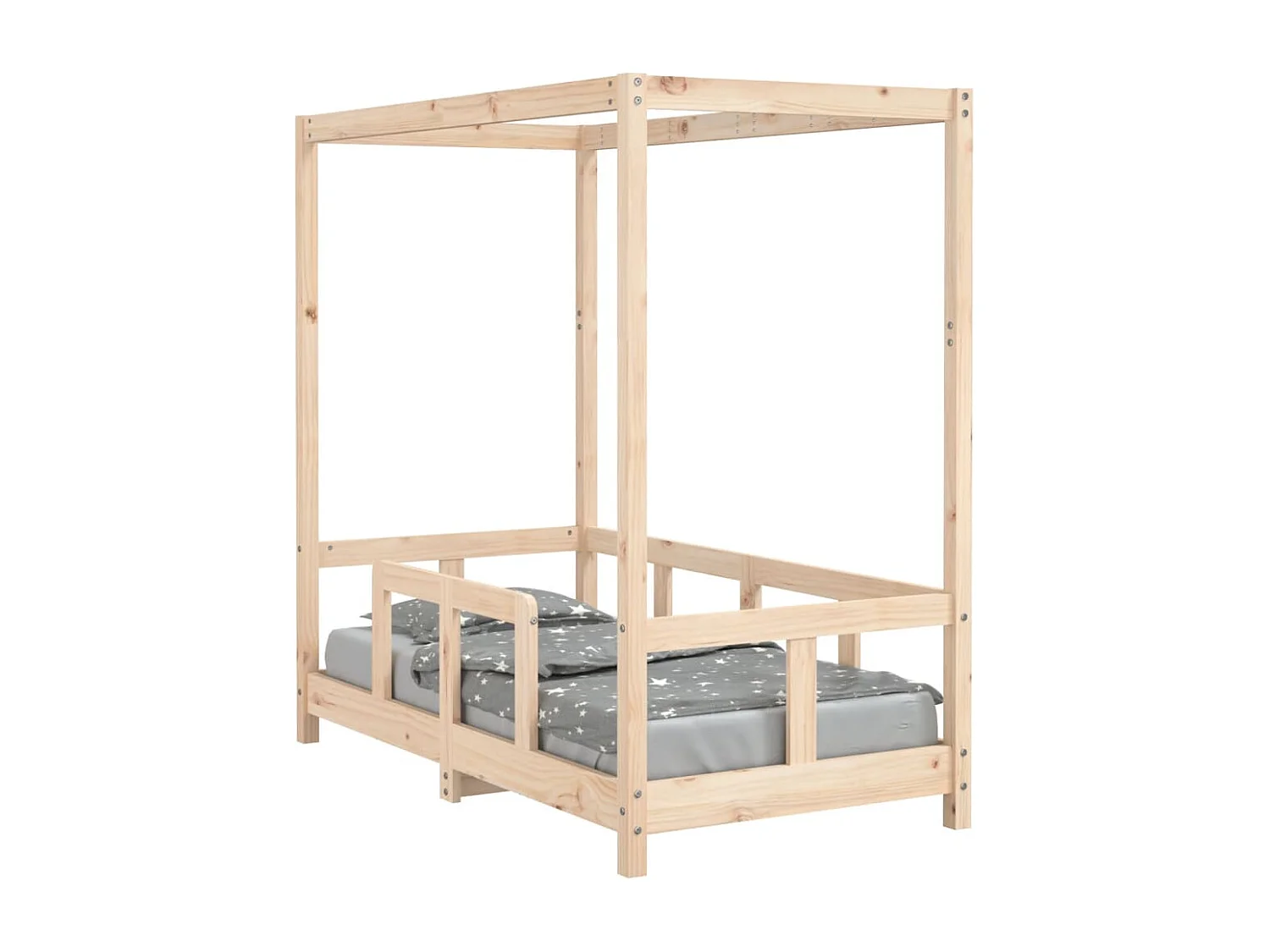 Cadre de lit pour enfant 70x140 bois de pin massif