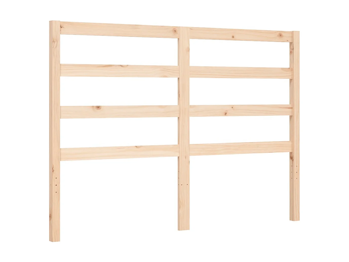 Cadre de lit avec tête de lit 120x200 bois massif