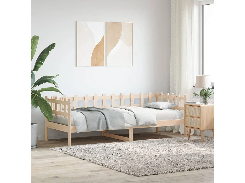 Lit de jour 80x200 Bois de pin massif