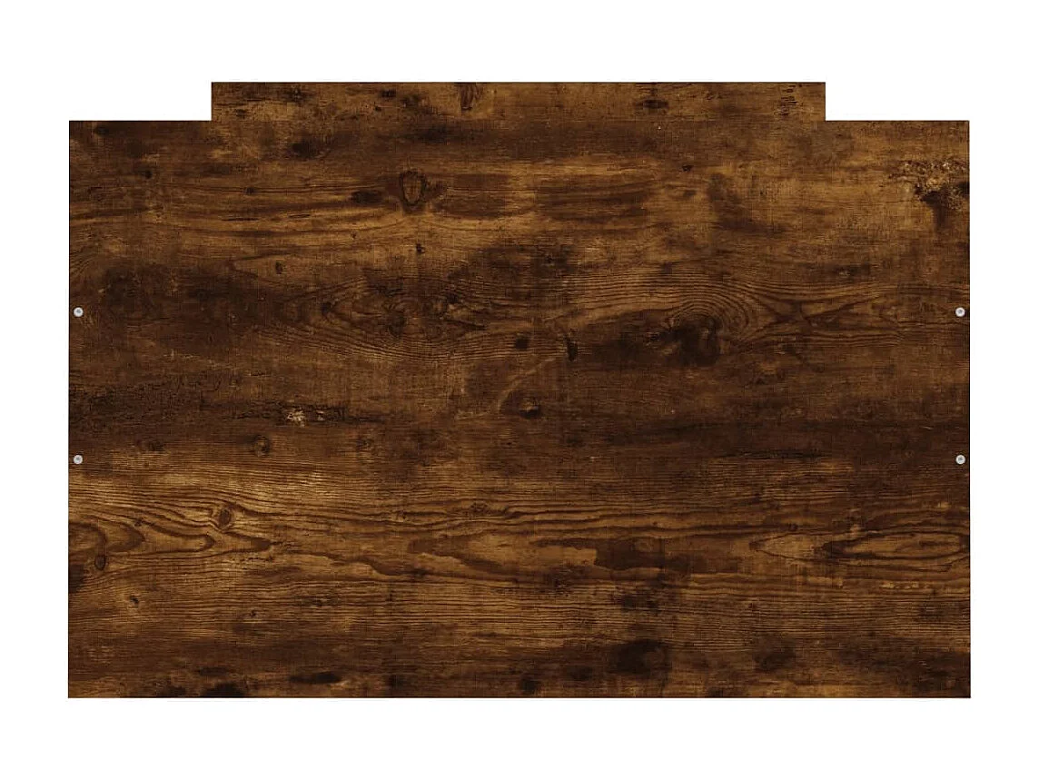 Cadre de lit tête de lit et pied de lit chêne fumé 75x190