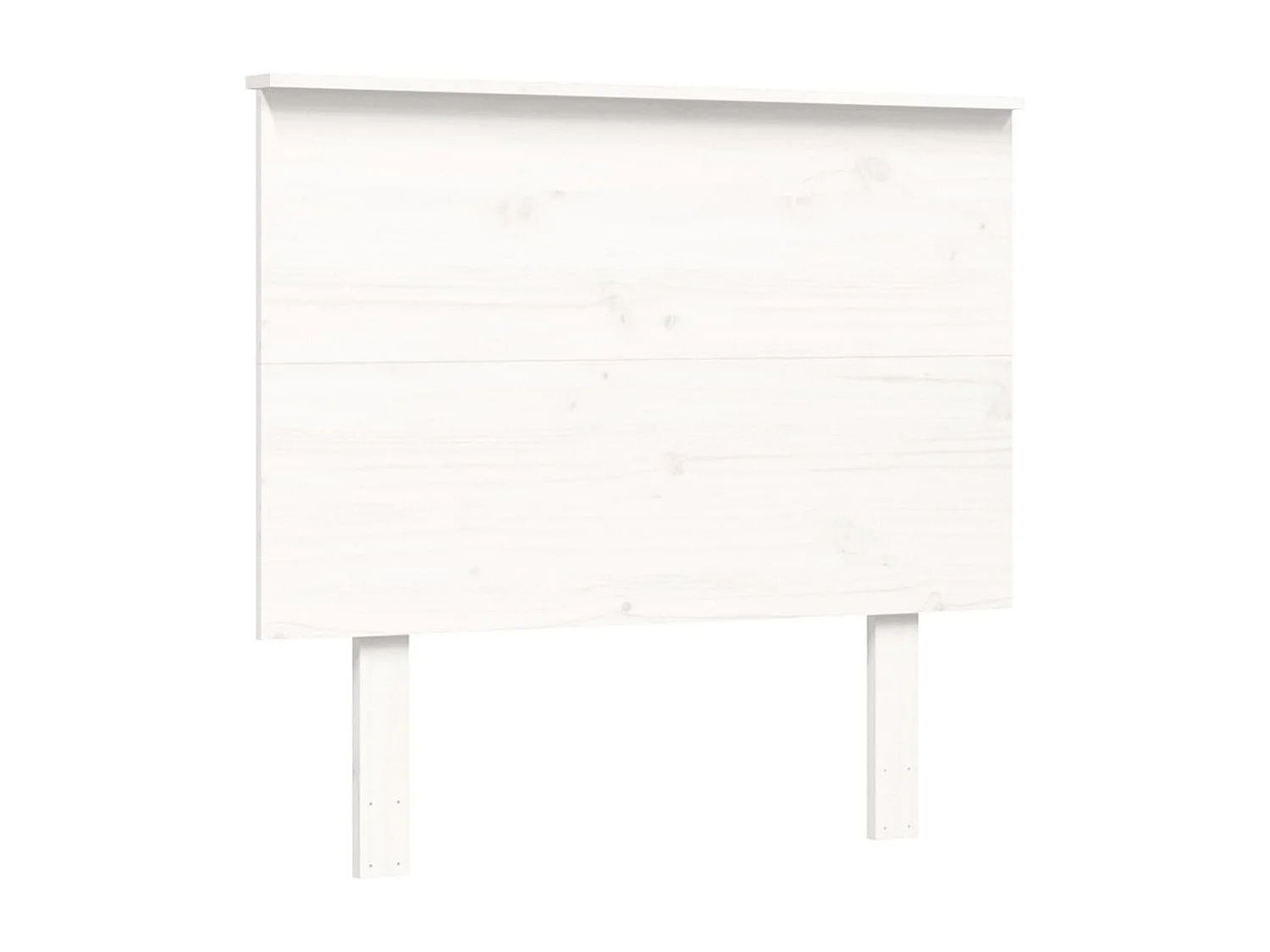 Cadre de lit avec tête de lit blanc 90x200 bois massif