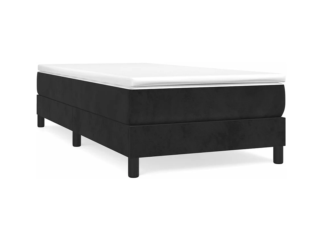 Cadre de lit Noir 80x200 Velours