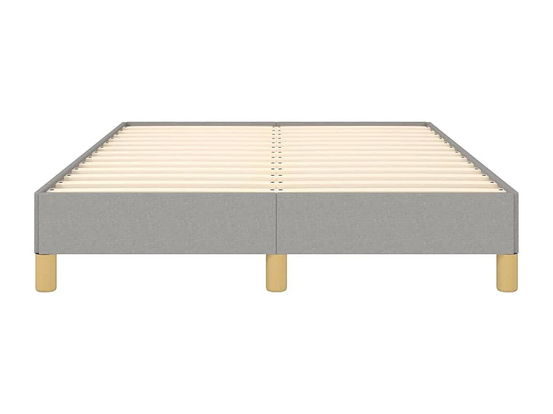 Cadre de lit gris clair 120x190 tissu