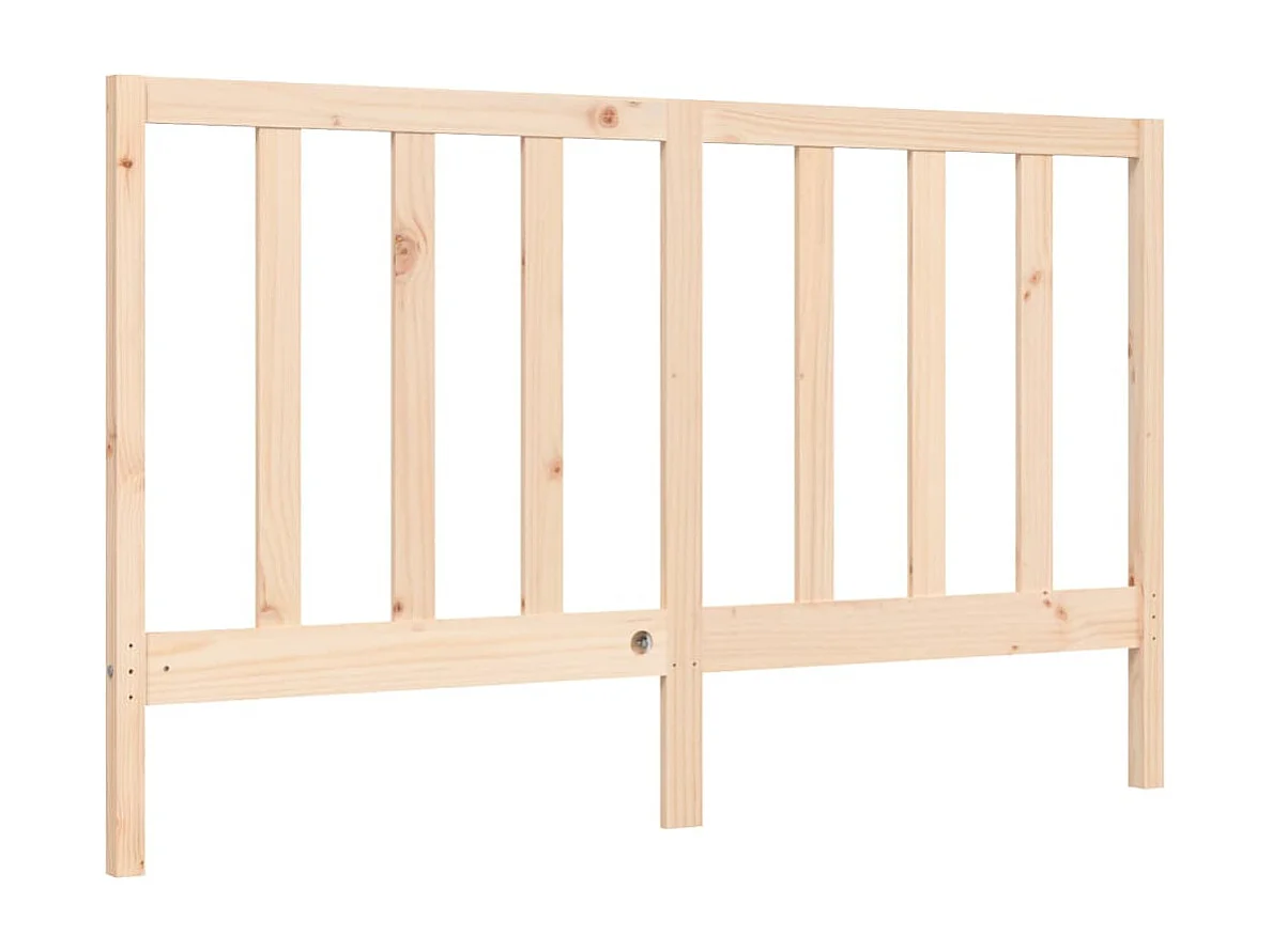 Cadre de lit avec tête de lit 160x200 bois massif