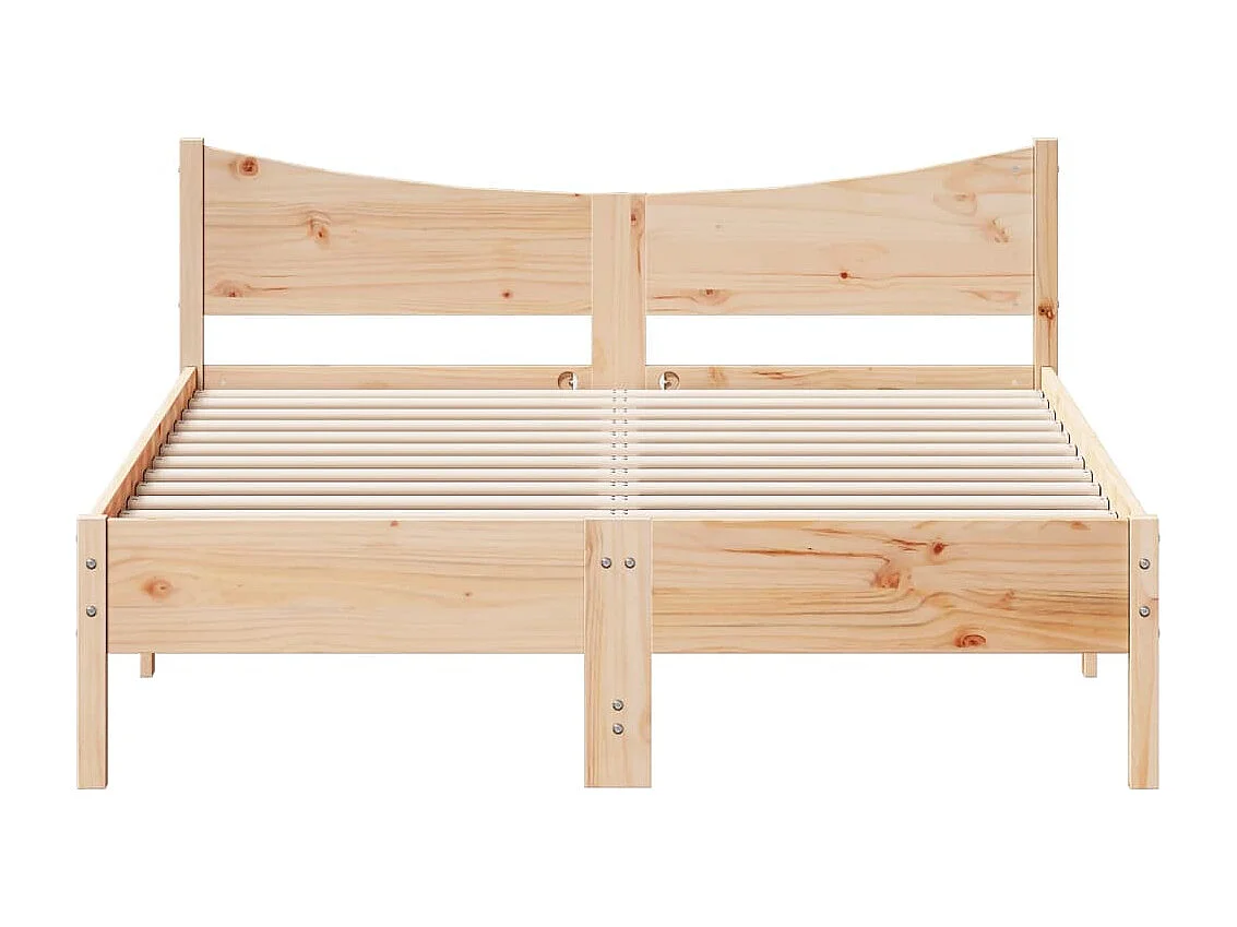 Cadre de lit 135x190 Bois de pin massif