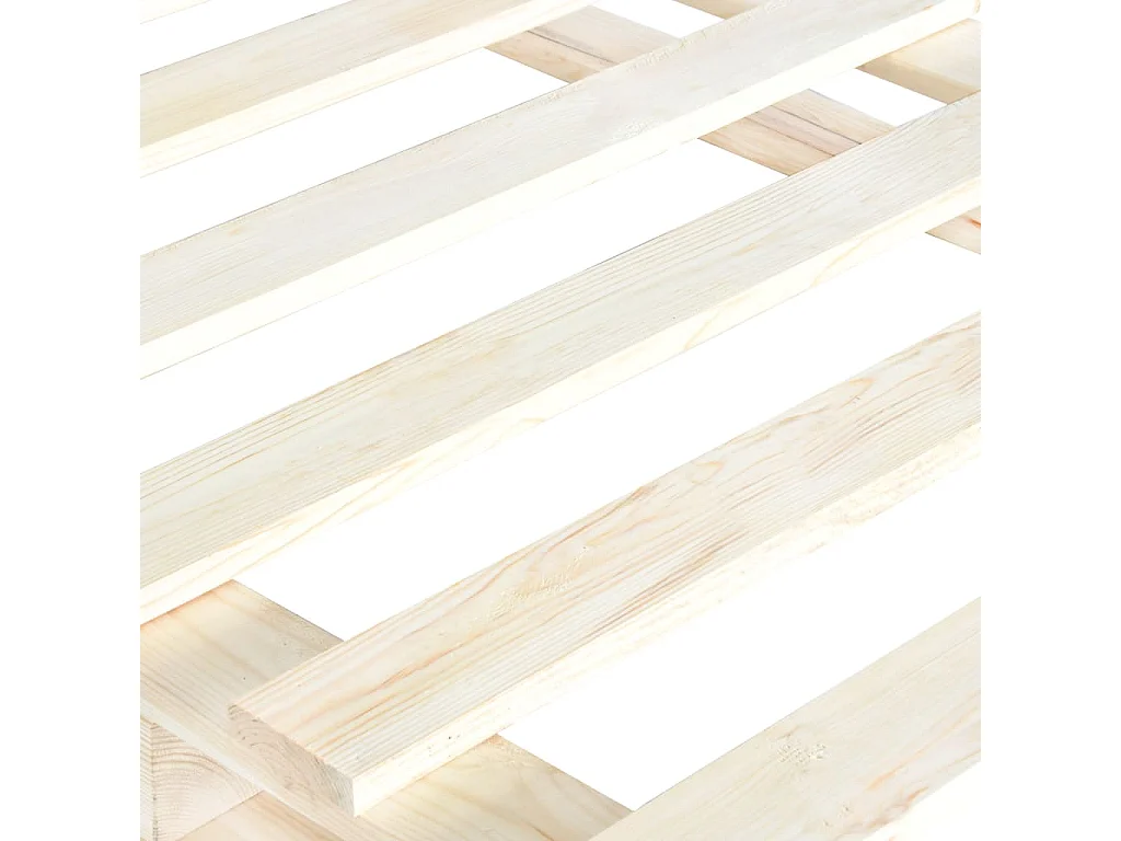 Cadre de lit avec tête de lit 140x200 bois de pin massif