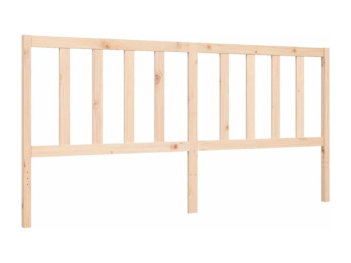 Cadre de lit avec tête de lit 200x200 bois massif