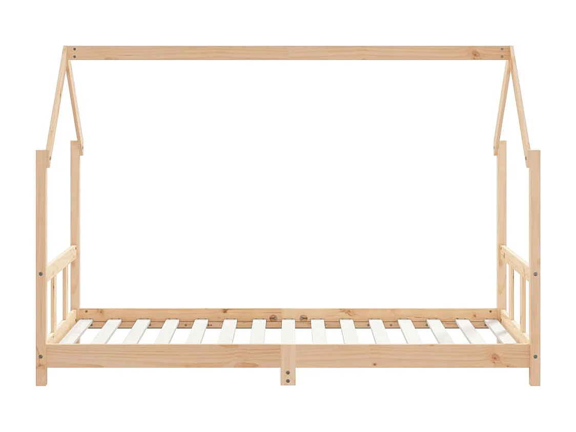 vidaXL Estructura de cama infantil madera maciza de pino 90x190 cm Marrón