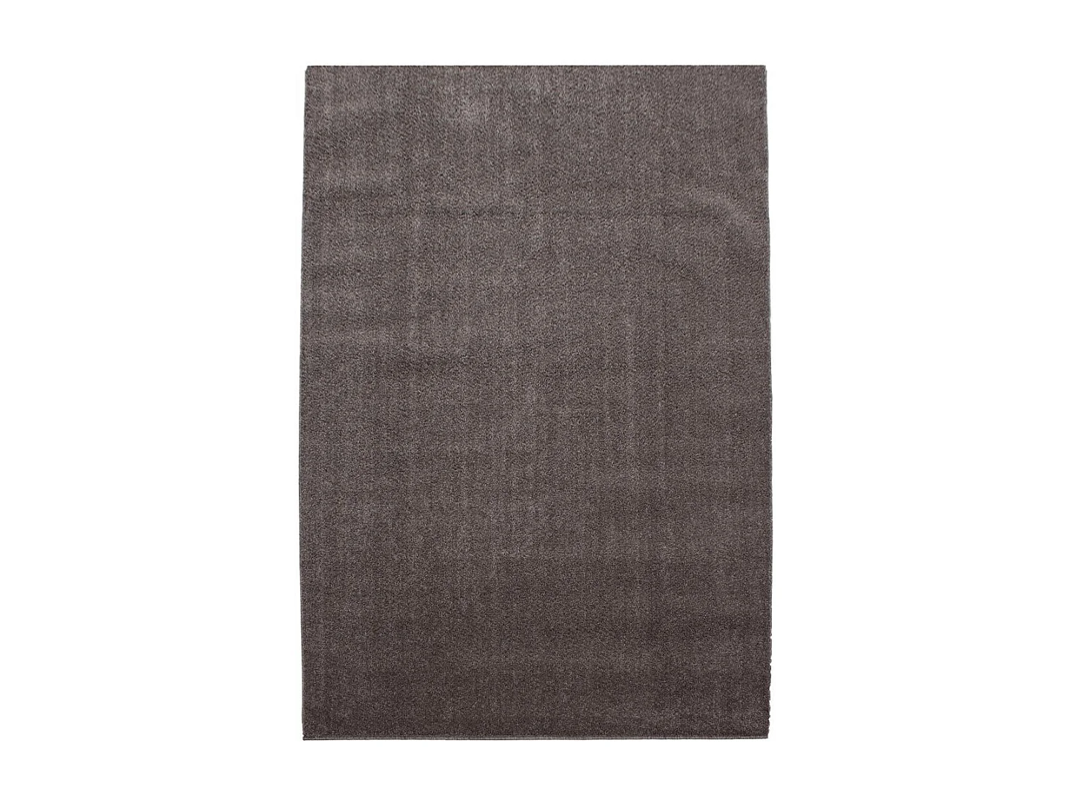 tapis chambre 140x200 tissé marron rectangle motif uni SOULA
