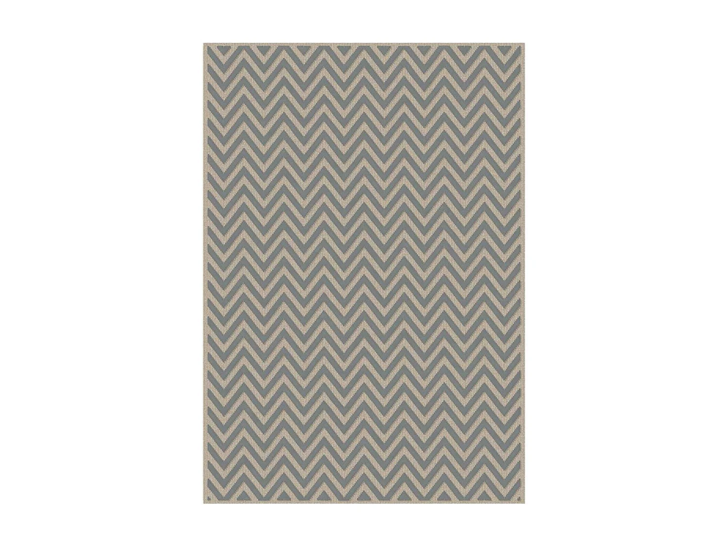 tapis salon 120x170 tissé en viscose gris rectangle motif géométrique CHEVROL