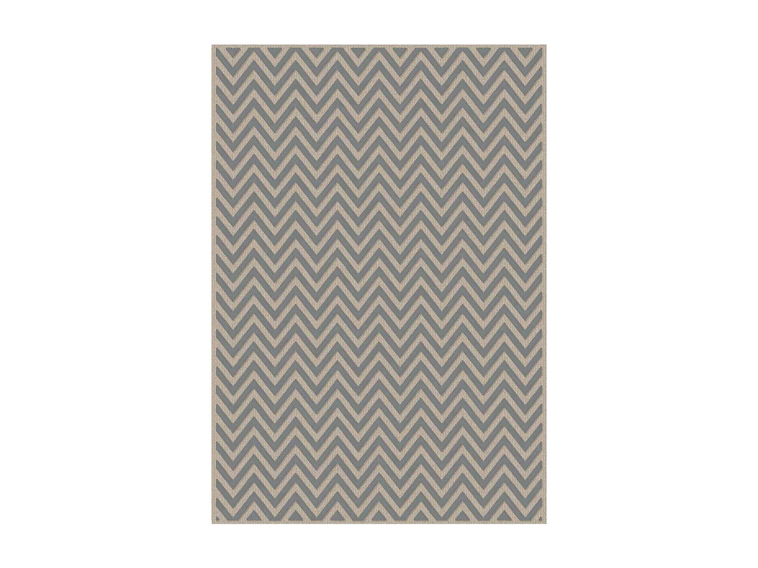 tapis salon 120x170 tissé en viscose gris rectangle motif géométrique CHEVROL