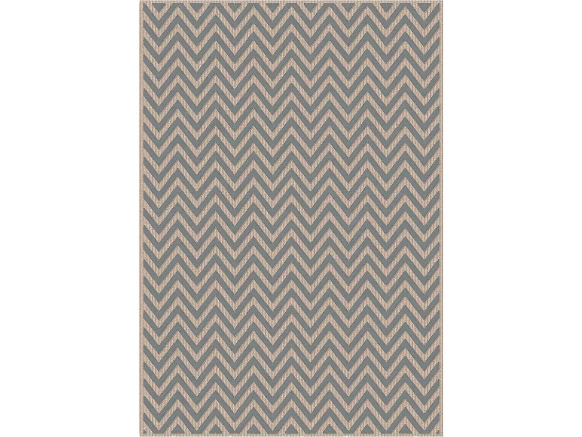 tapis salon 120x170 tissé en viscose gris rectangle motif géométrique CHEVROL