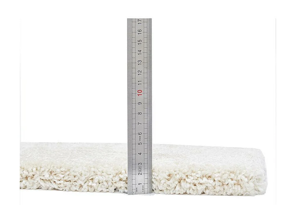 tapis grand salon 300x400 tissé blanc cassé rectangle motif uni EPAISSIA +