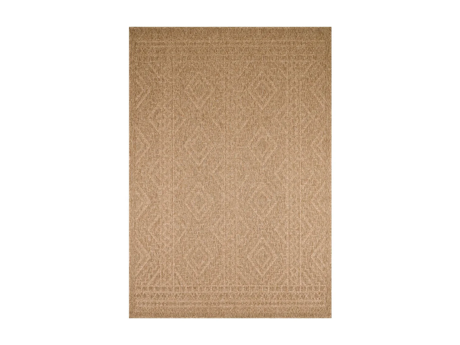Tapis extérieur 60x90 tissé kilim beige JUTE ART 3