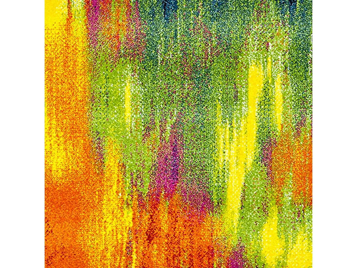 tapis salon 120x170 tissé multicolore rectangle motif géométrique LYN8 BELO 1