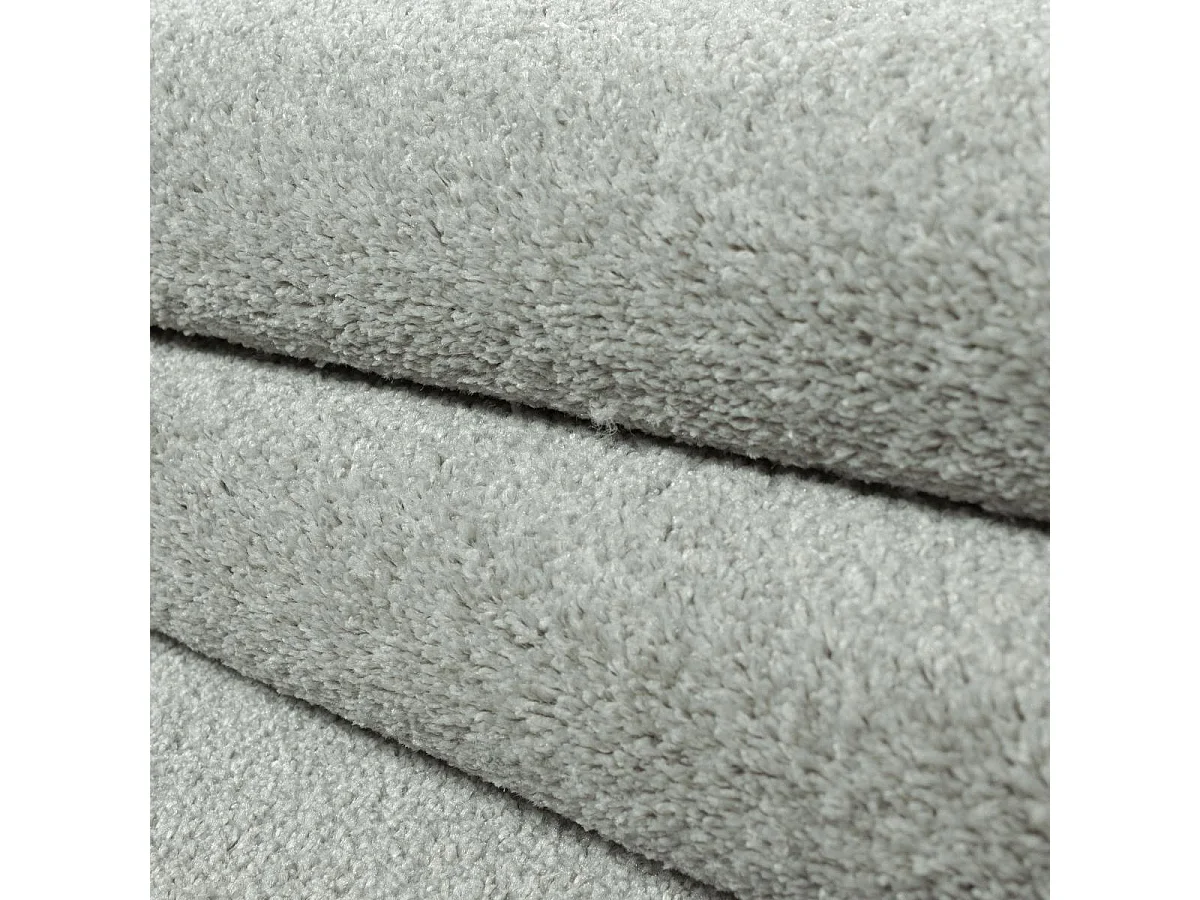 Tapis de couloir 80x250 tissé motif uni SOULA crème