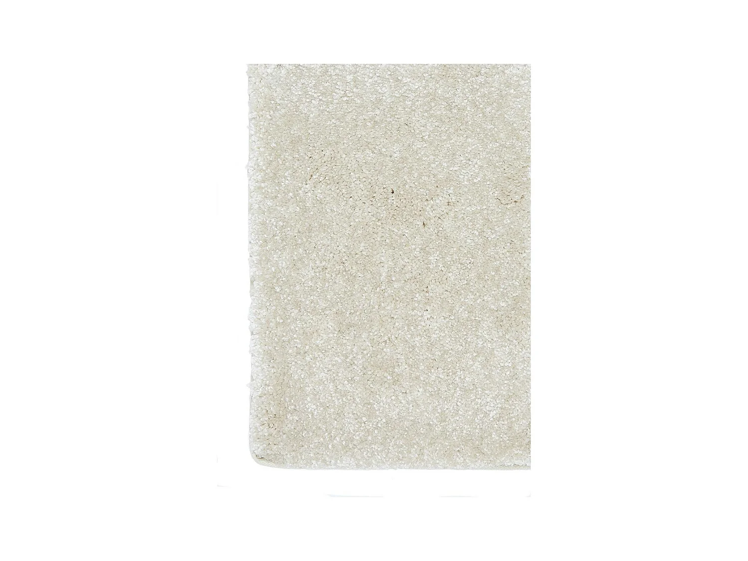 tapis salon 140x200 tissé blanc cassé rectangle motif uni EPAISSIA