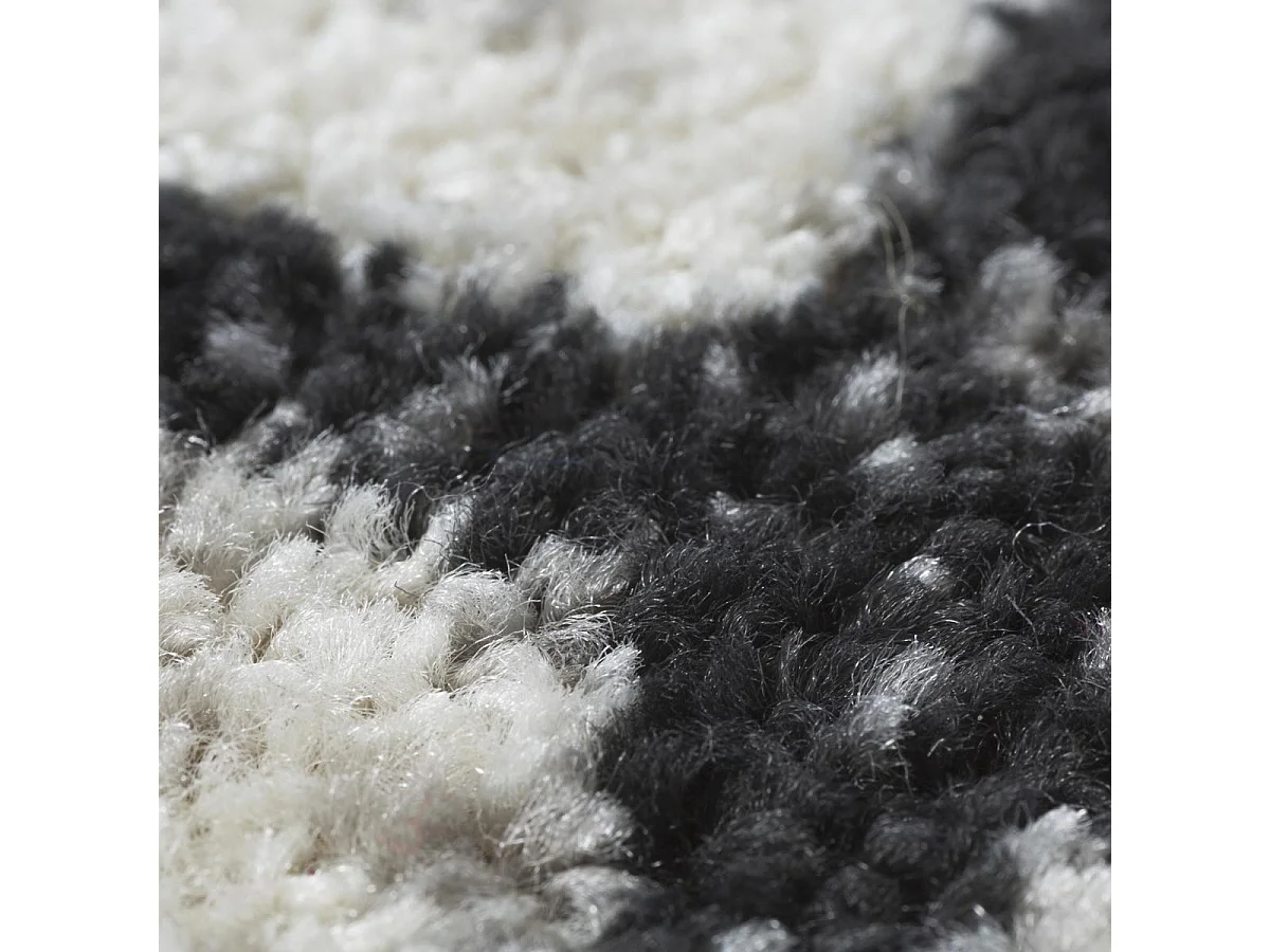 tapis entrée 60x110 tissé crème rectangle motif scandinave BALANIA