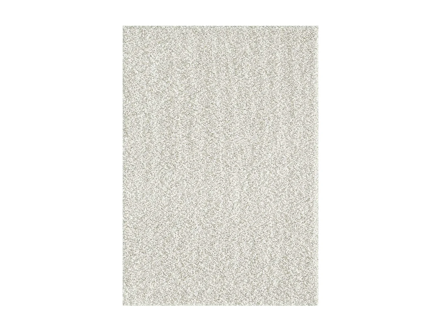 Tapis shaggy 160x230 rectangle tissé crème motif uni SG LOCA