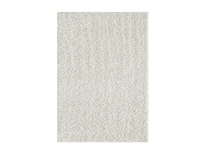 Tapis shaggy 160x230 rectangle tissé crème motif uni SG LOCA