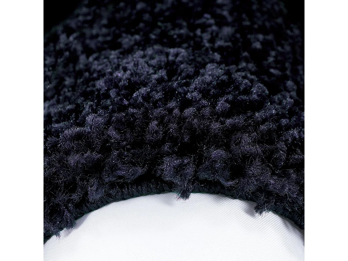 Tappeto Shaggy a pelo lungo 200x290 rettangolo intrecciato blu e blu scuro