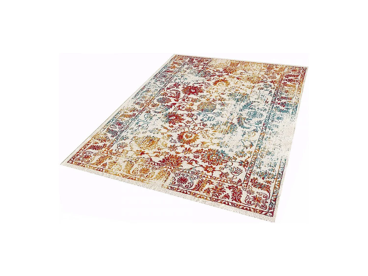 Tappeto orientale 200x290 rettangolo multicolore tessuto motivo ancestrale DESTRUCT 1