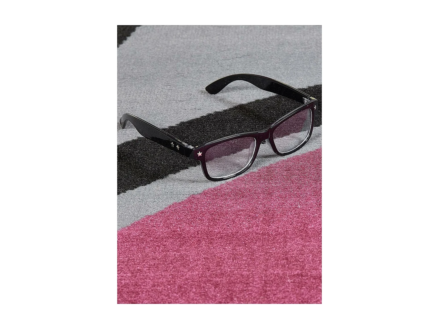 tapis chambre 60x110 tissé violet rectangle motif rond LYN1 JOYLE