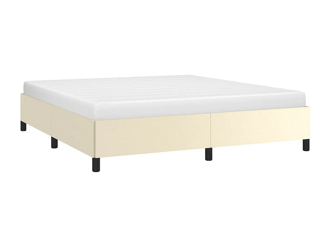 Cadre de lit Crème 180x200 Similicuir