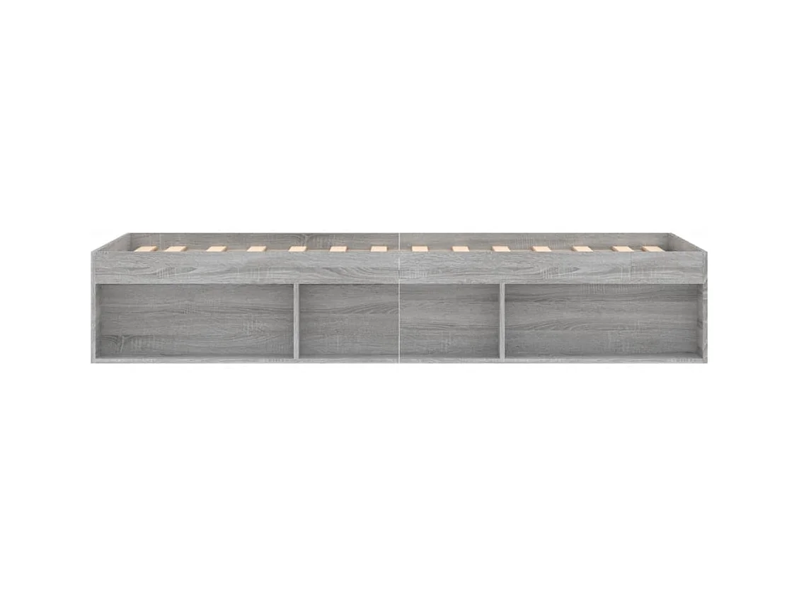 Bedframe grijs sonoma eikenkleurig 75x190 cm