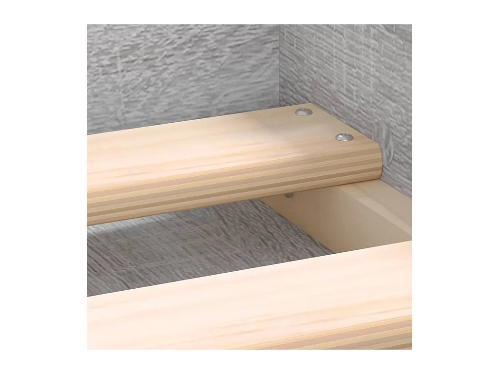 Bedframe grijs sonoma eikenkleurig 75x190 cm